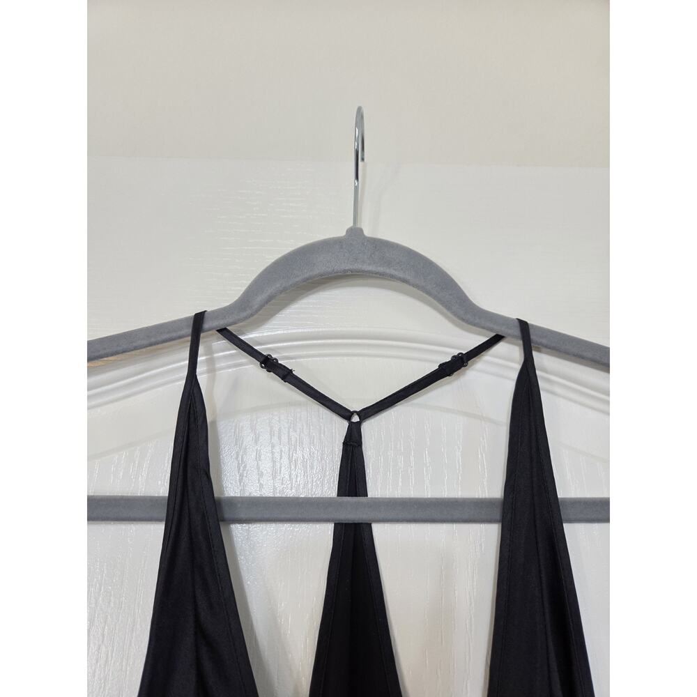 Victoria's Secret 100% Silk Black Sheer Sexy Lingerie Maxi Slip, Women's Small - Picture 3 of 12